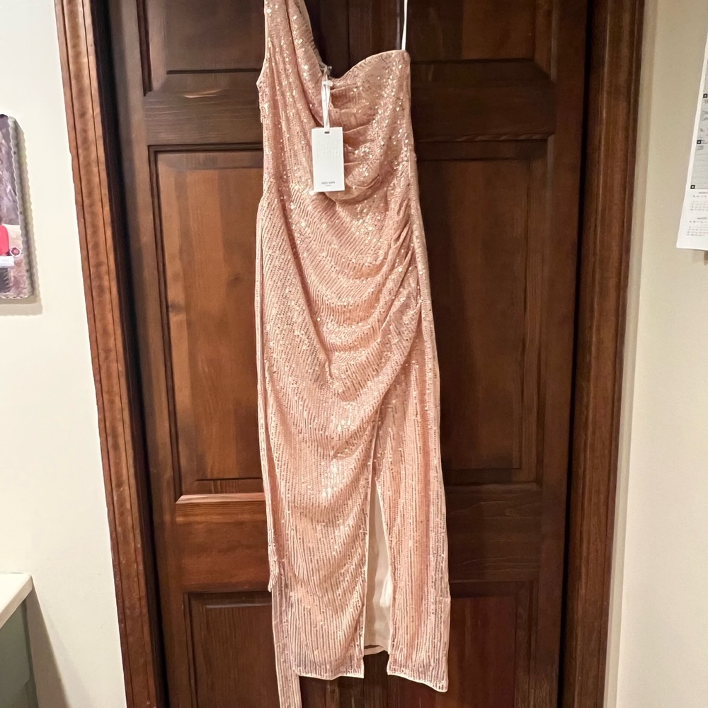 Grace Karin Blush Sequin Dress